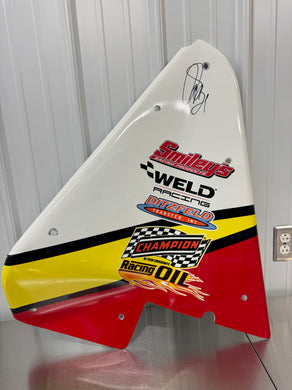 Autographed left side arm guard