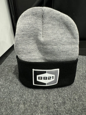 BBR21 Grey top black bottom Beanie