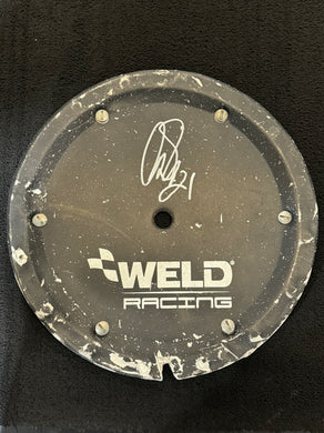 Used Autographed Weld RR wheel cover