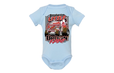 Biggest Little Brian Brown Onesies and Toddlers Blue and Pink