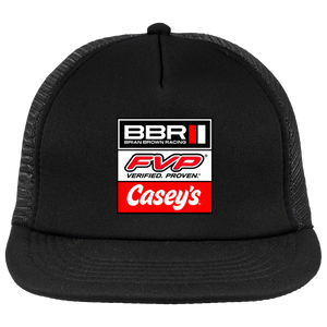 BBR/FVP/CASEY'S Stacked Black Trucker Hat
