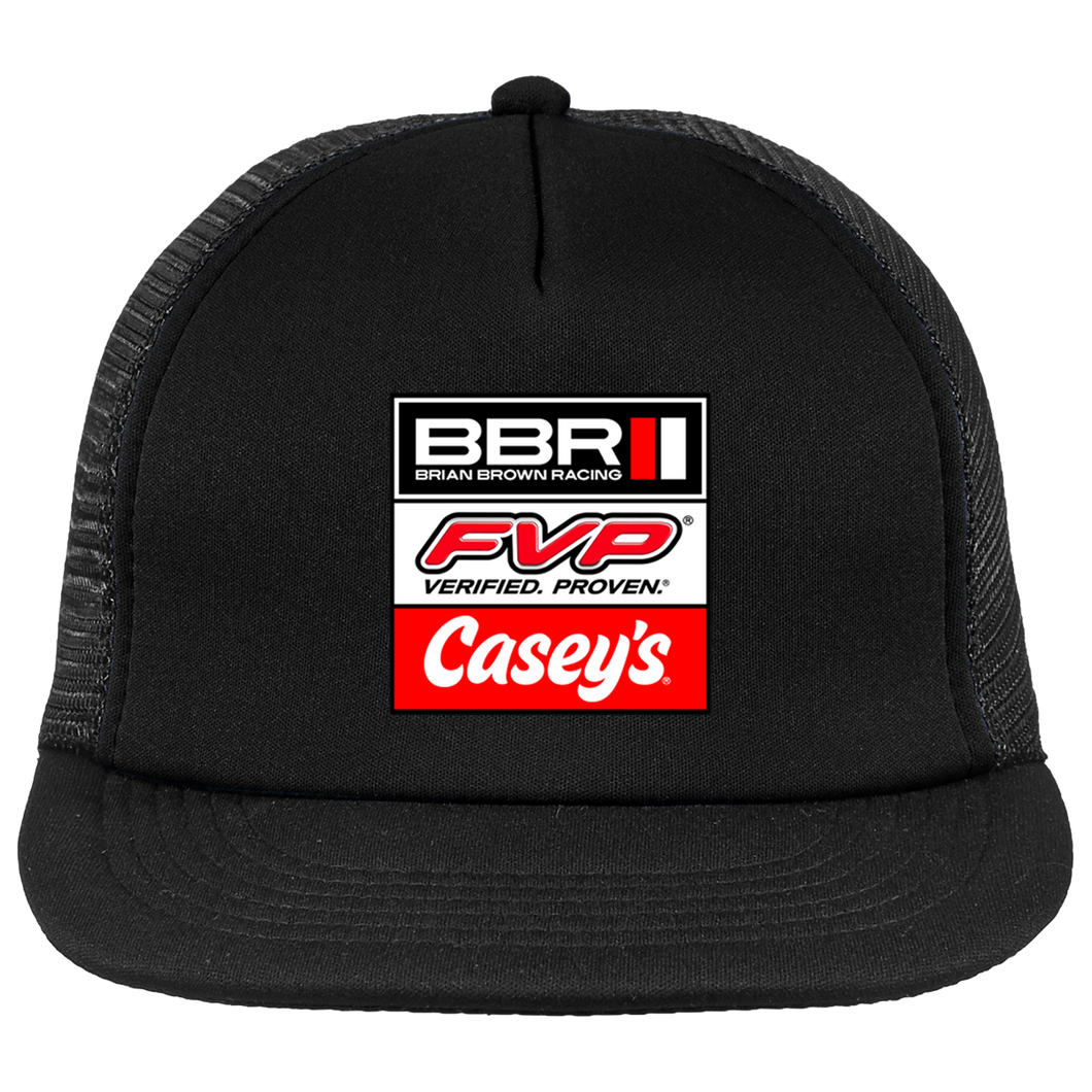 BBR/FVP/CASEY'S Stacked Black Trucker Hat